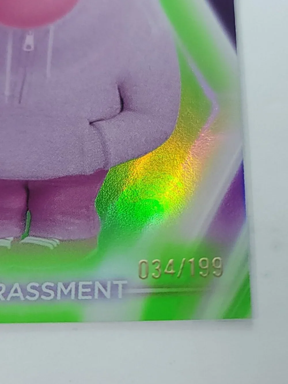 Embarrassment Topps 2026 Disney Neon Holo Parallel Refractor Limited 034/199 - Picture 2 of 4